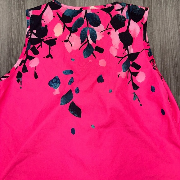 Shein Pink Sleeveless Floral Women's Top Size Medium - Picture 5 of 7
